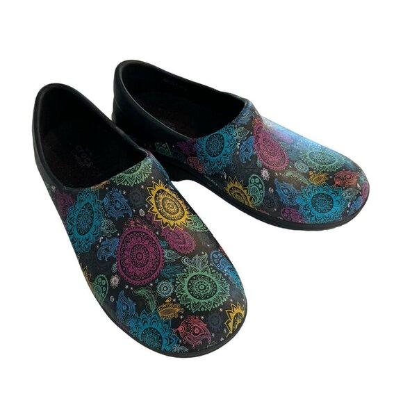 CROCS Neria Pro ll Dual Comfort Nurse Chef Work Medallian Clogs Shoes Size 8 - Picture 1 of 10